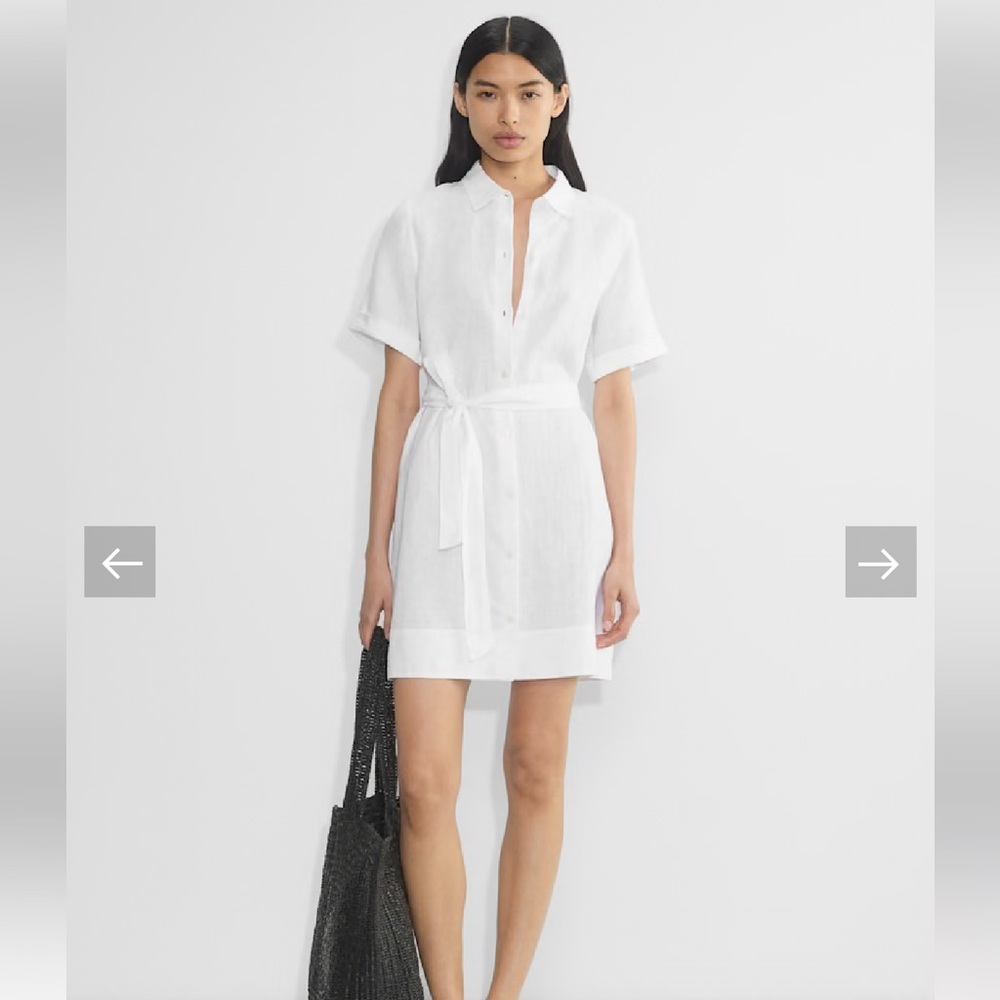 Aritzia Eleta Linen Midi Dress